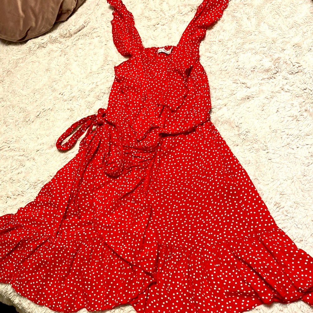 Red&white dress
